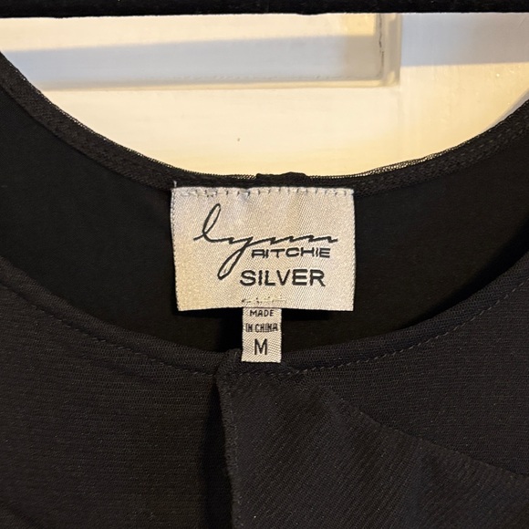 Chic Black Ruffle Mini Dress - Picture 2 of 4